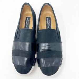 THE OFFICE OF ANGELA SCOTT HAMMONDS BLACK SLIP ON SNEAKERS SHOES SZ 8.5